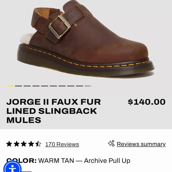 Doc Martin fur lined mules - Picture 2 of 5